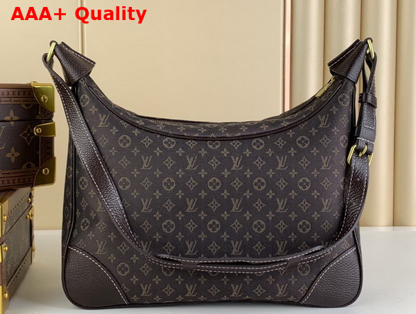 Louis Vuitton Boulogne Handbag in Brown Monogram Jacquard Denim Replica