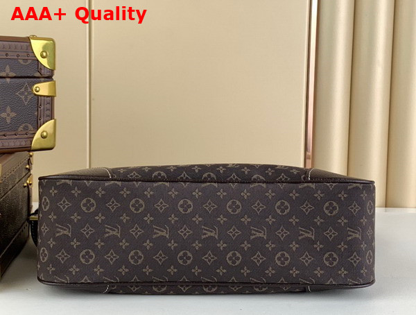 Louis Vuitton Boulogne Handbag in Brown Monogram Jacquard Denim Replica