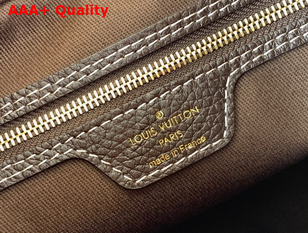 Louis Vuitton Boulogne Handbag in Brown Monogram Jacquard Denim Replica