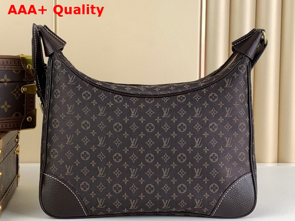 Louis Vuitton Boulogne Handbag in Brown Monogram Jacquard Denim Replica