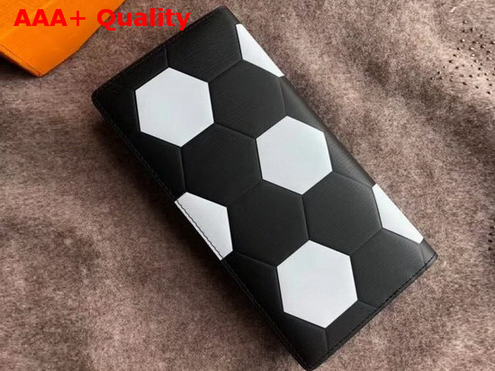 Louis Vuitton Brazza Wallet Black Epi Leather Men LV 2018 FIFA World Cup Edition Replica