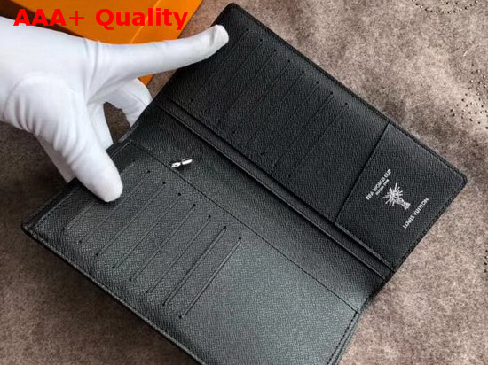 Louis Vuitton Brazza Wallet Black Epi Leather Men LV 2018 FIFA World Cup Edition Replica