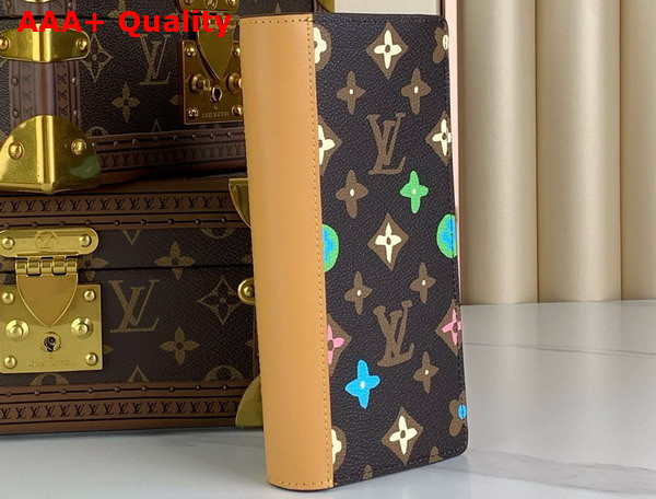 Louis Vuitton Brazza Wallet Chocolate Monogram Craggy Coated Canvas Replica