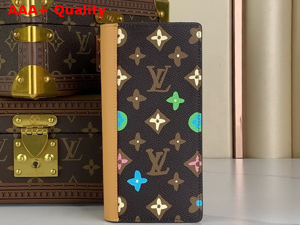 Louis Vuitton Brazza Wallet Chocolate Monogram Craggy Coated Canvas Replica