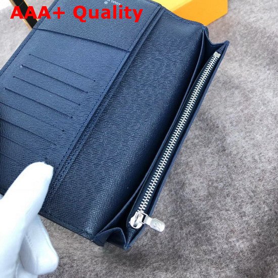 Louis Vuitton Brazza Wallet Epi Black with LV Circle Signature Replica