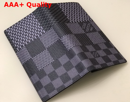 Louis Vuitton Brazza Wallet Gray Damier Graphite 3D Coated Canvas N60436 Replica