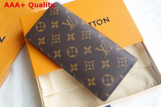 Louis Vuitton Brazza Wallet Monogram Canvas with 3D Rubble Patch M80523 Replica