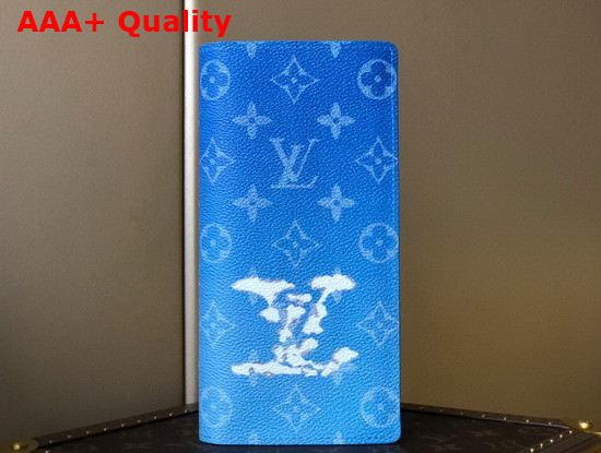 Louis Vuitton Brazza Wallet Monogram Clouds Coated Canvas M69680 Replica