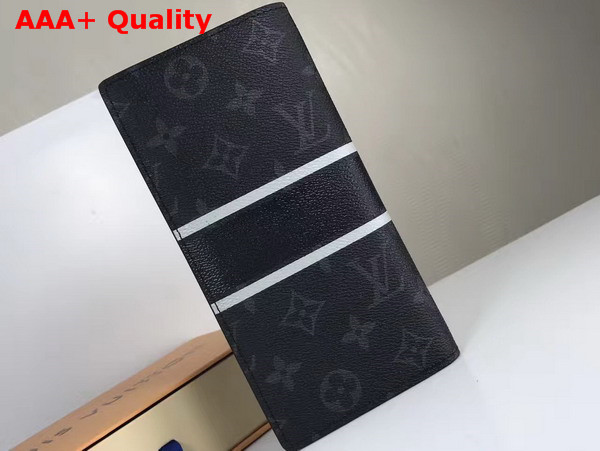 Louis Vuitton Brazza Wallet Monogram Eclipse Flash M64438 Replica