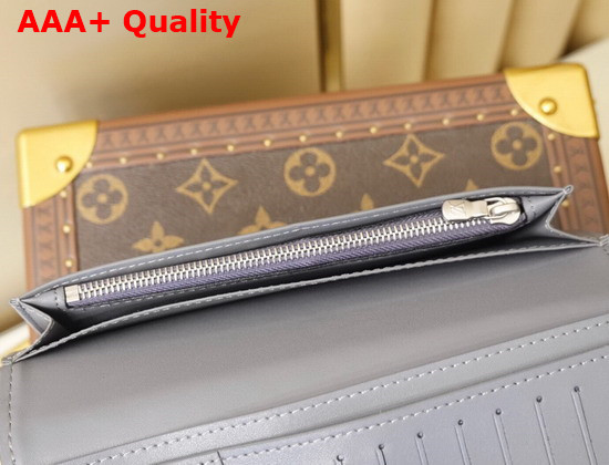 Louis Vuitton Brazza Wallet Monogram Mirror Coated Canvas Replica