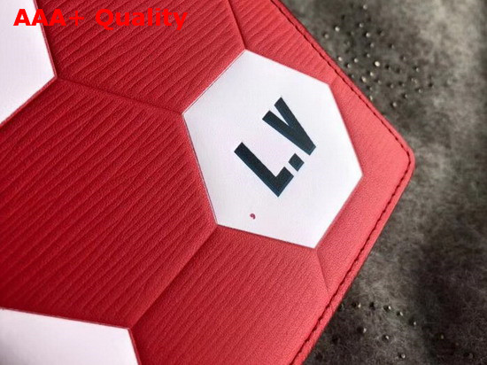 Louis Vuitton Brazza Wallet Red Epi Leather Men LV 2018 FIFA World Cup Edition Replica