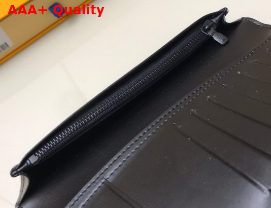 Louis Vuitton Brazza Wallet in Black Grained Calf Leather M69980 Replica