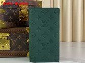 Louis Vuitton Brazza Wallet in Dark Green Monogram Taurillon Leather Replica