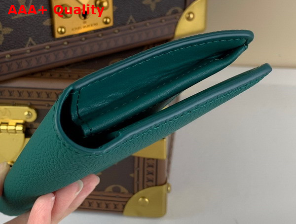 Louis Vuitton Brazza Wallet in Green lv Aerogram Cowhide Leather Replica