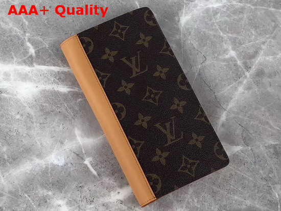 Louis Vuitton Brazza Wallet in Monogram Coated Canvas and Smooth Natural Leather M69029 Replica