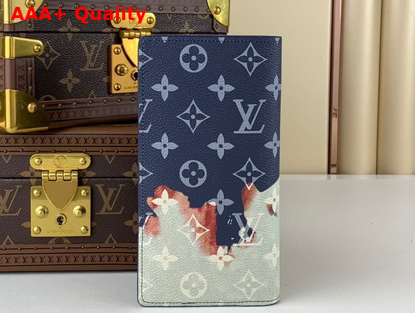 Louis Vuitton Brazza Wallet in Monogram Bleach Coated Canvas Replica