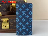 Louis Vuitton Brazza Wallet in Navy River Blue Calf Leather Replica