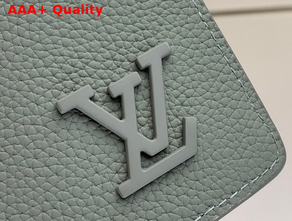 Louis Vuitton Brazza Wallet in Sage LV Aerogram Cowhide Leather Replica