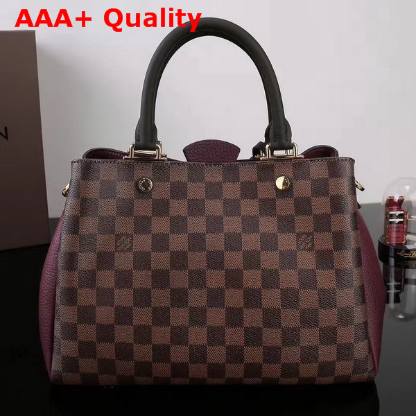 Louis Vuitton Brittany Damier Ebene N41675 Bordeaux Replica