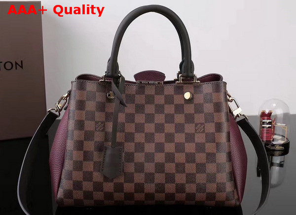 Louis Vuitton Brittany Damier Ebene N41675 Bordeaux Replica