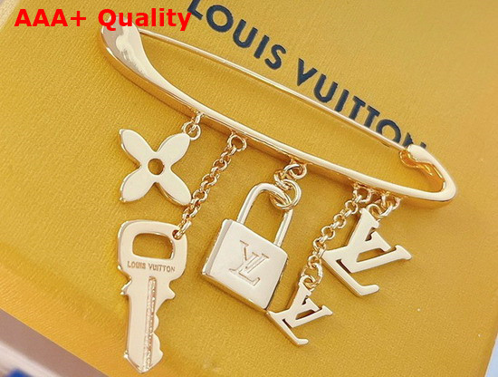 Louis Vuitton Brooch Gold Color Hardware Replica