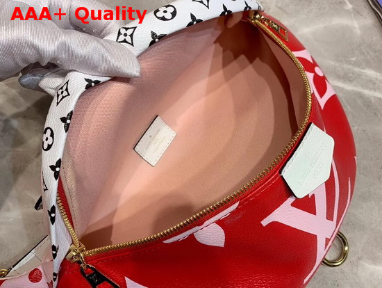 Louis Vuitton Bumbag Red and Pink Monogram Coated Canvas M44575 Replica