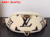 Louis Vuitton Bumbag in Creme Beige and Brown Shearling M55425 Replica