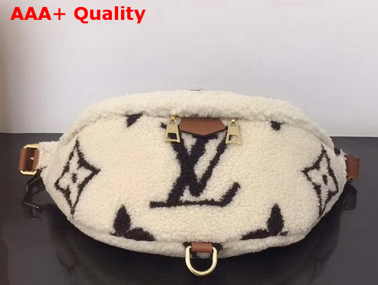 Louis Vuitton Bumbag in Creme Beige and Brown Shearling M55425 Replica