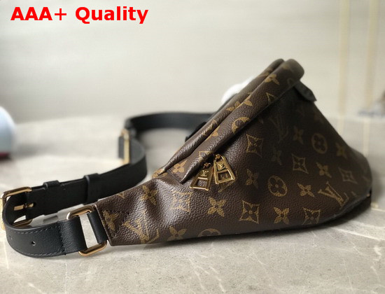 Louis Vuitton Bumbag in Monogram Coated Canvas and Black Cowhide Leather Trim Replica