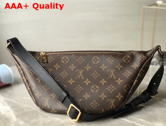 Louis Vuitton Bumbag in Monogram Coated Canvas and Black Cowhide Leather Trim Replica