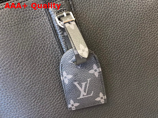 Louis Vuitton Cabas Voyage Black Taurillon Leather M52817 Replica