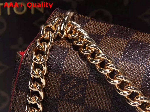 Louis Vuitton Caissa Clutch Cherry Damier Coated Canvas Replica