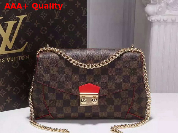 Louis Vuitton Caissa Clutch Cherry Damier Coated Canvas Replica