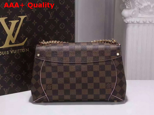 Louis Vuitton Caissa Clutch Rose Ballerine Damier Coated Canvas Replica