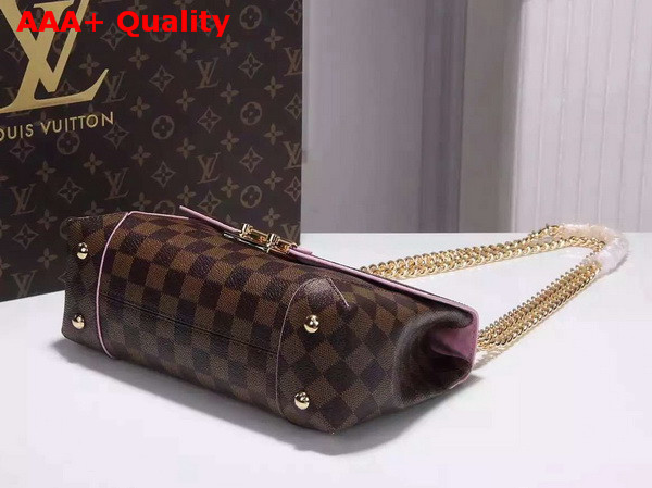 Louis Vuitton Caissa Clutch Rose Ballerine Damier Coated Canvas Replica