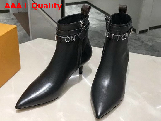 Louis Vuitton Call Back Ankle Boot Noir Calf Leather 1A5LB1 Replica