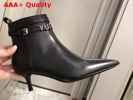 Louis Vuitton Call Back Ankle Boot Noir Calf Leather 1A5LB1 Replica