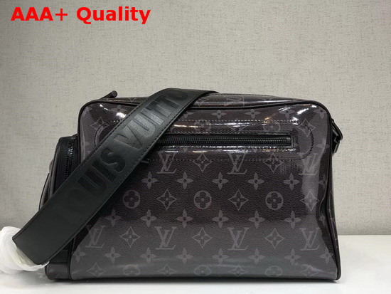 Louis Vuitton Camera Bag Black Monogram Glaze Coated Canvas Replica