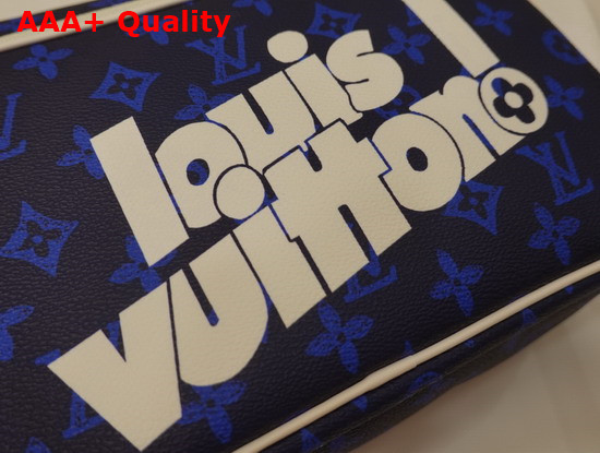 Louis Vuitton Camera Bag Blue Monogram Canvas Replica