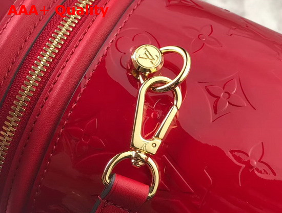 Louis Vuitton Cannes Handbag Red Monogram Vernis Leather M53998 Replica