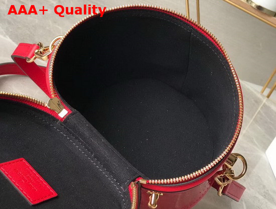 Louis Vuitton Cannes Handbag Red Monogram Vernis Leather M53998 Replica