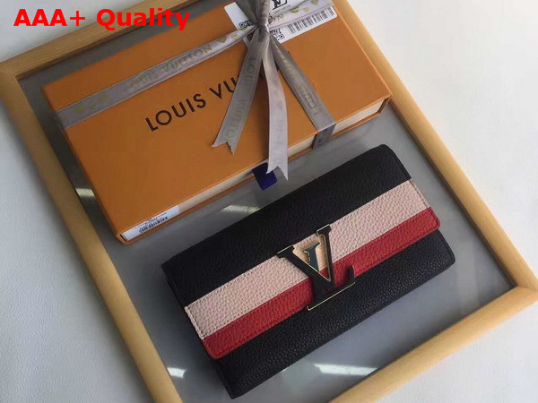 Louis Vuitton Capucine Wallet Noir Supple Taurillon Leather M62133 Replica