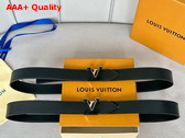 Louis Vuitton Capucines 30mm Reversible Belt in Black Leather M8652W Replica