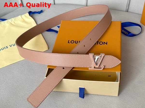 Louis Vuitton Capucines 30mm Reversible Belt in Rose Poudre Leather Replica