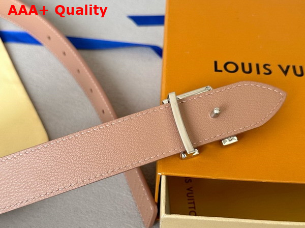 Louis Vuitton Capucines 30mm Reversible Belt in Rose Poudre Leather Replica