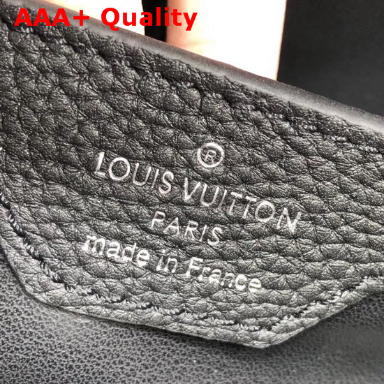 Louis Vuitton Capucines BB Black Taurillon Leather Ruthenium Hardware M52735 Replica