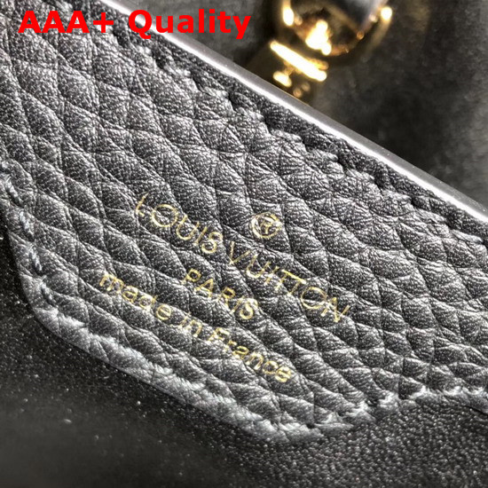 Louis Vuitton Capucines BB Black Taurillon Skin and Alligator Skin Replica