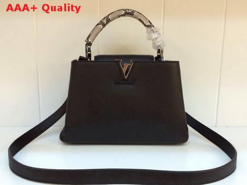 Louis Vuitton Capucines BB Black With Snake Replica