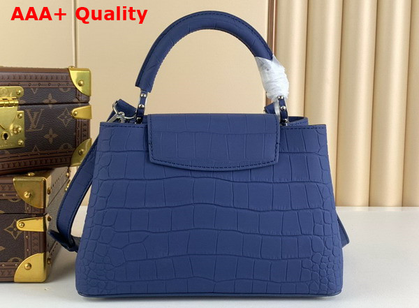 Louis Vuitton Capucines BB Blue Alligator Leather Replica