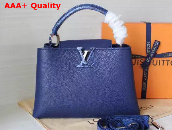 Louis Vuitton Capucines BB Cuir Taurillon Denim Replica